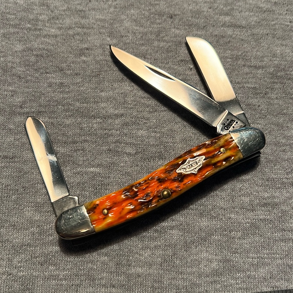 Case 6318 2003 Autumn Bone SS Stockman Knife